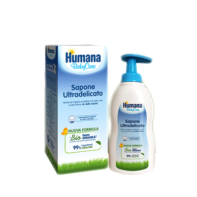 Humana Baby Sapone Liquido Ultradelicato Detergente Idratante 300 ml