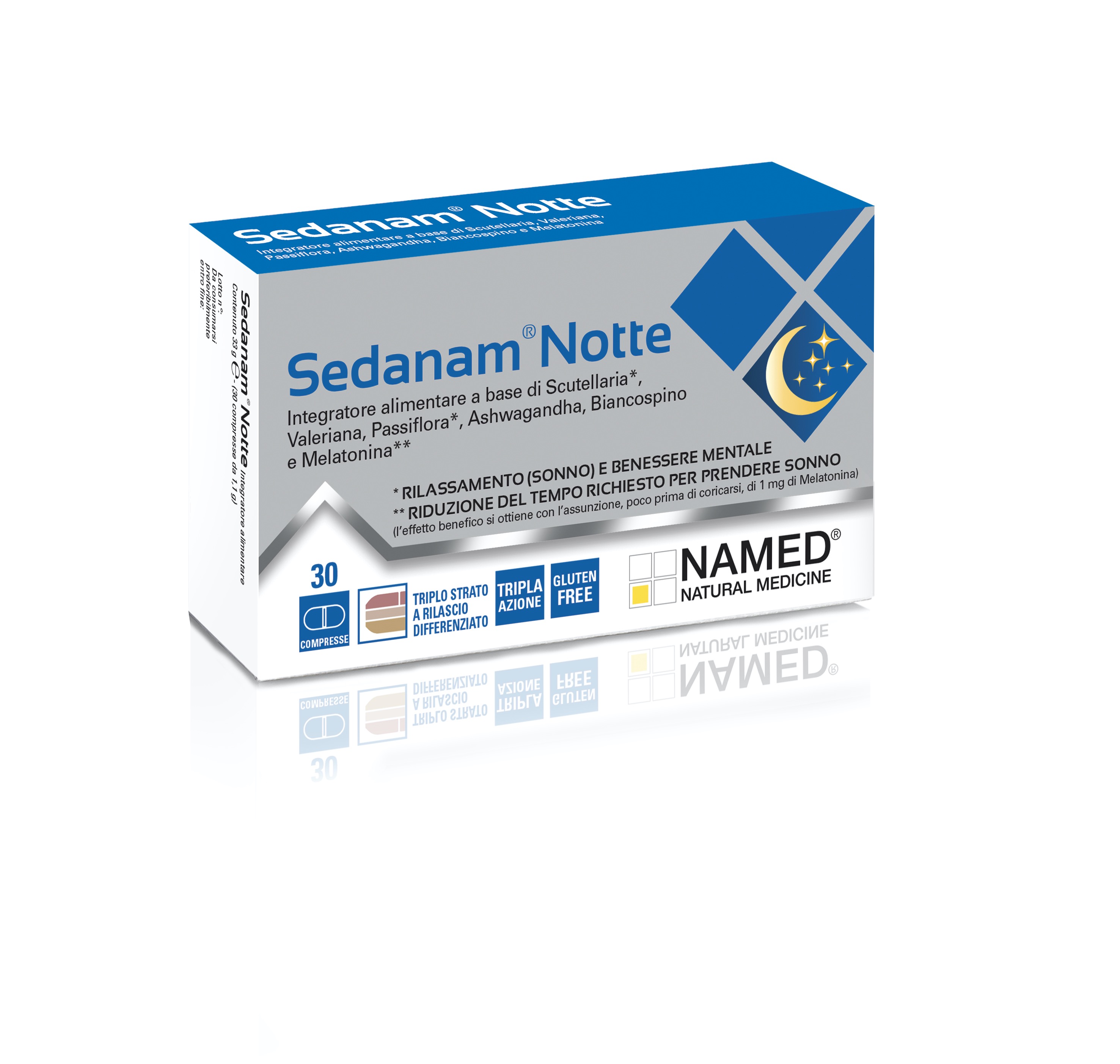 Sedanam Notte Integratore Sonno 30 Compresse