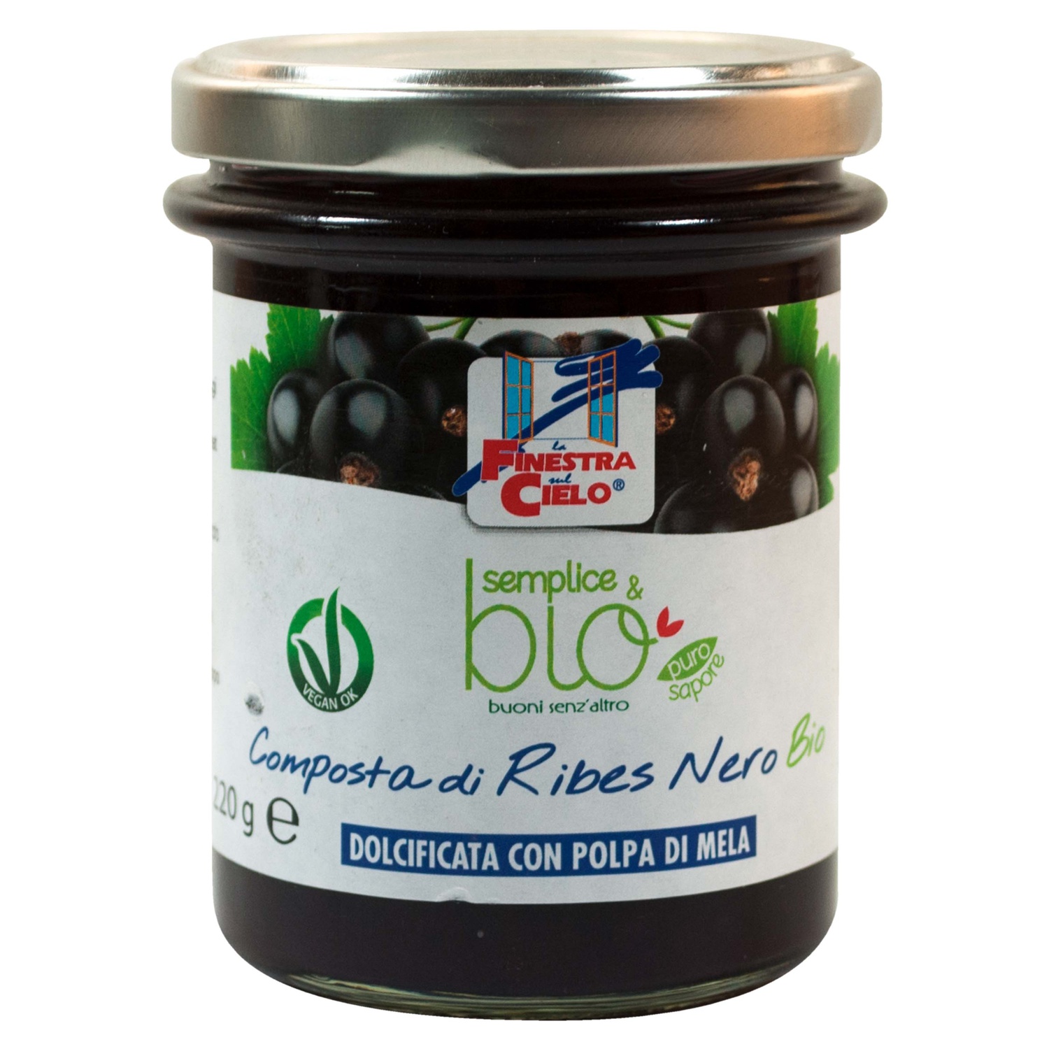 La Finestra sul Cielo Composta Ribes Nero Biologica 220 g