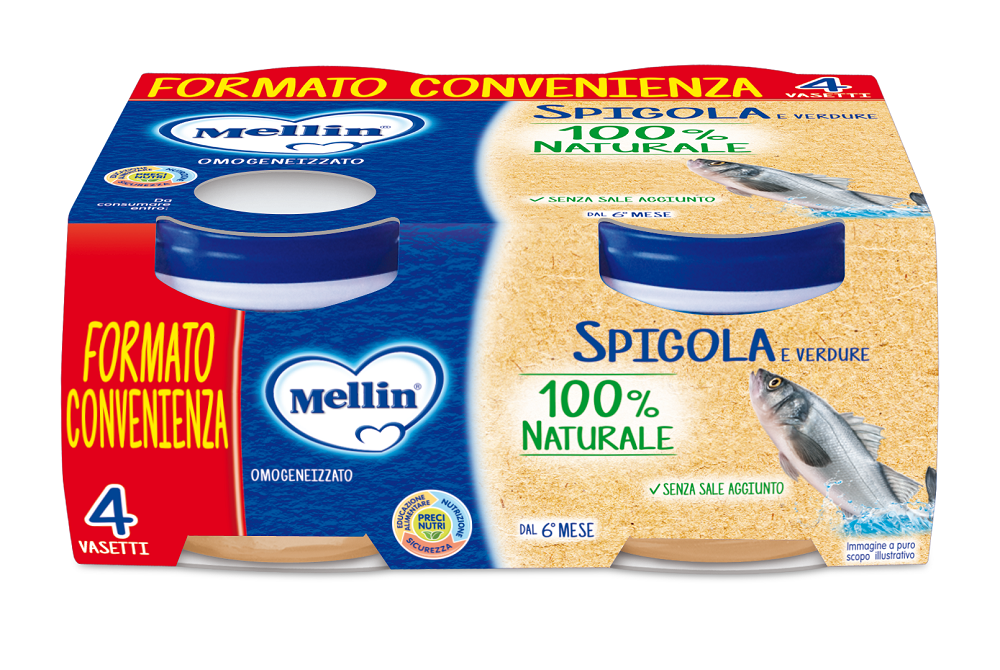Mellin Omog Spigola 4X80G