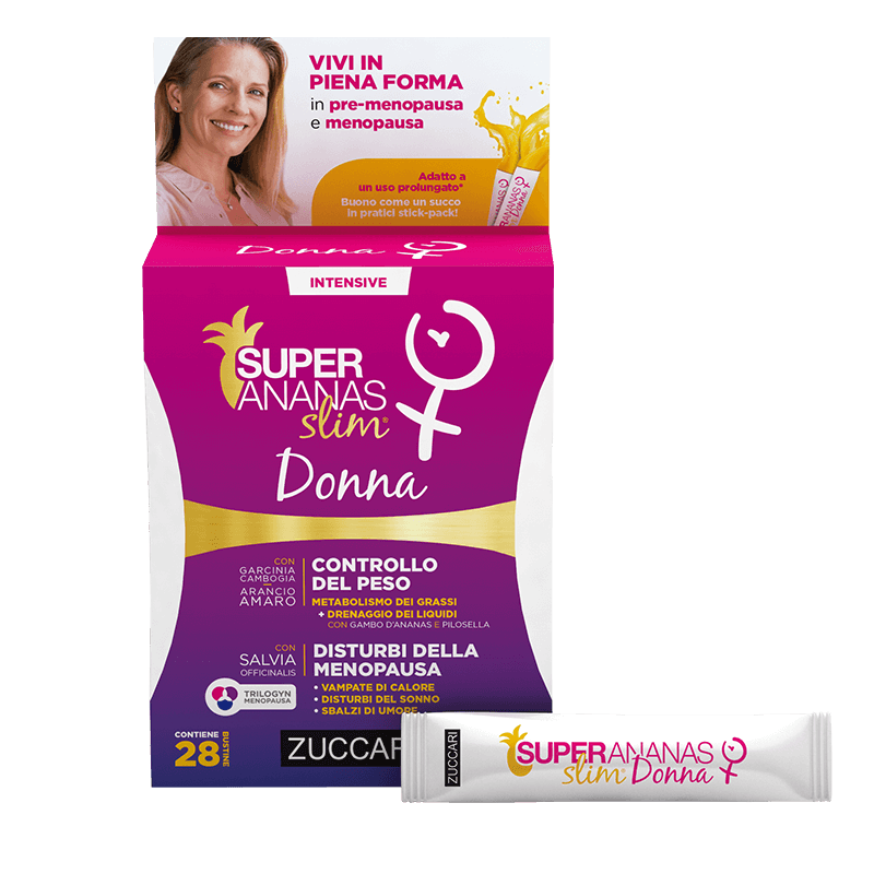 Super Ananas Slim Donna Per Il Controllo del Peso 28 Stickpack da 10 ml