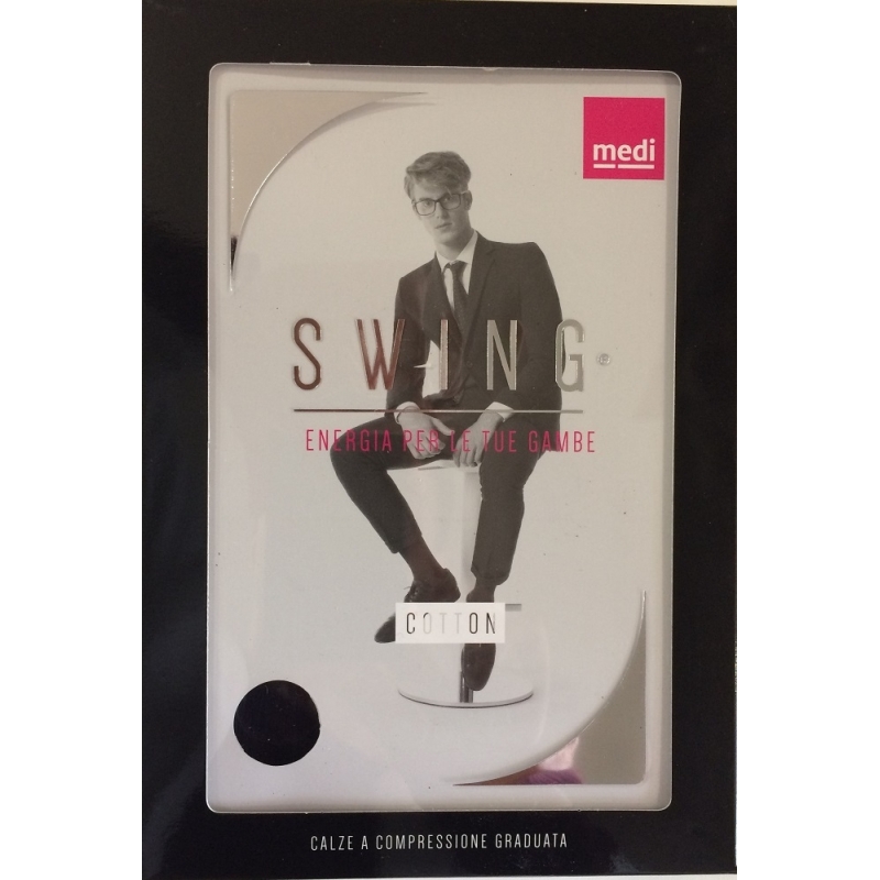 Gambaletto swing microfibra uomo 15 mmhg nero 5
