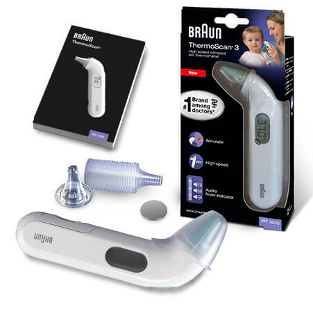 Braun Thermoscan 3 Termometro Auricolare a Infrarossi