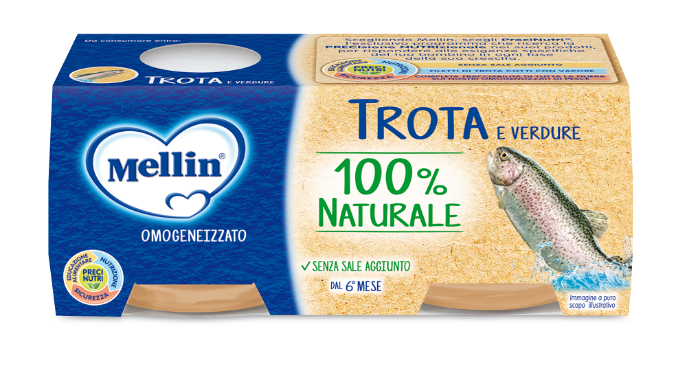 Mellin Omogeneizzato di Trota 2 x 80 g