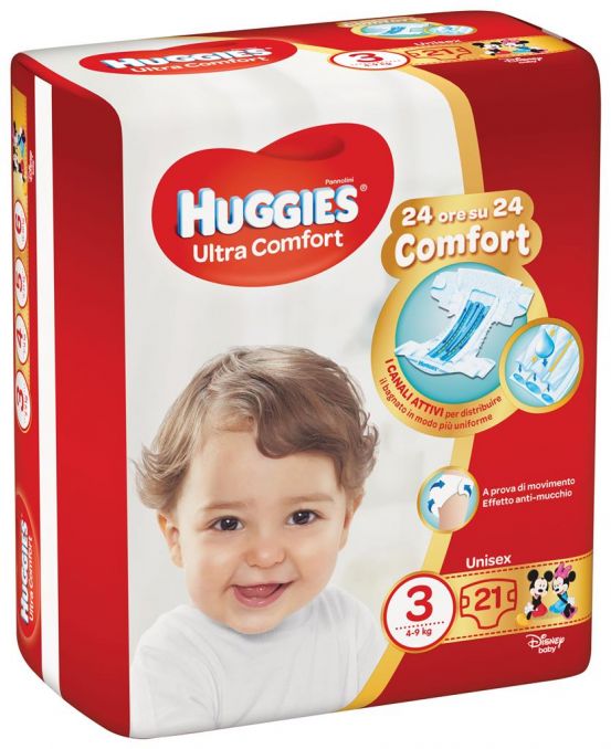 ultra comfort unisex - 21 pannolini taglia 3 da 4 a 9 kg