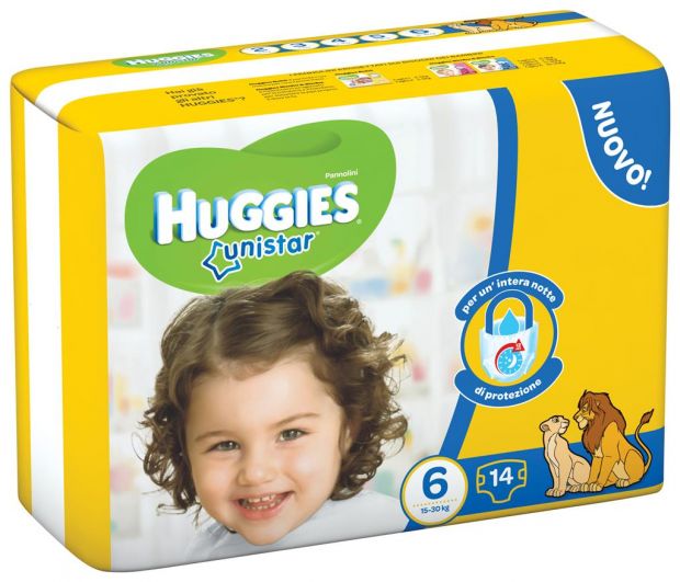 unistar pannolini per bambini taglia 6 extralarge 15-30 kg 12 pannolini