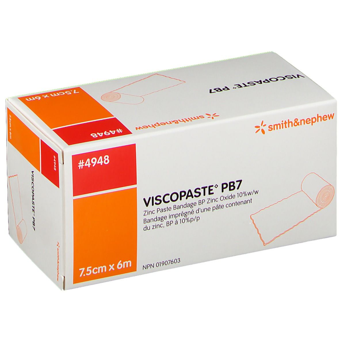 Viscopaste PB7 Benda all'Ossido di Zinco 6m x 7,5 cm