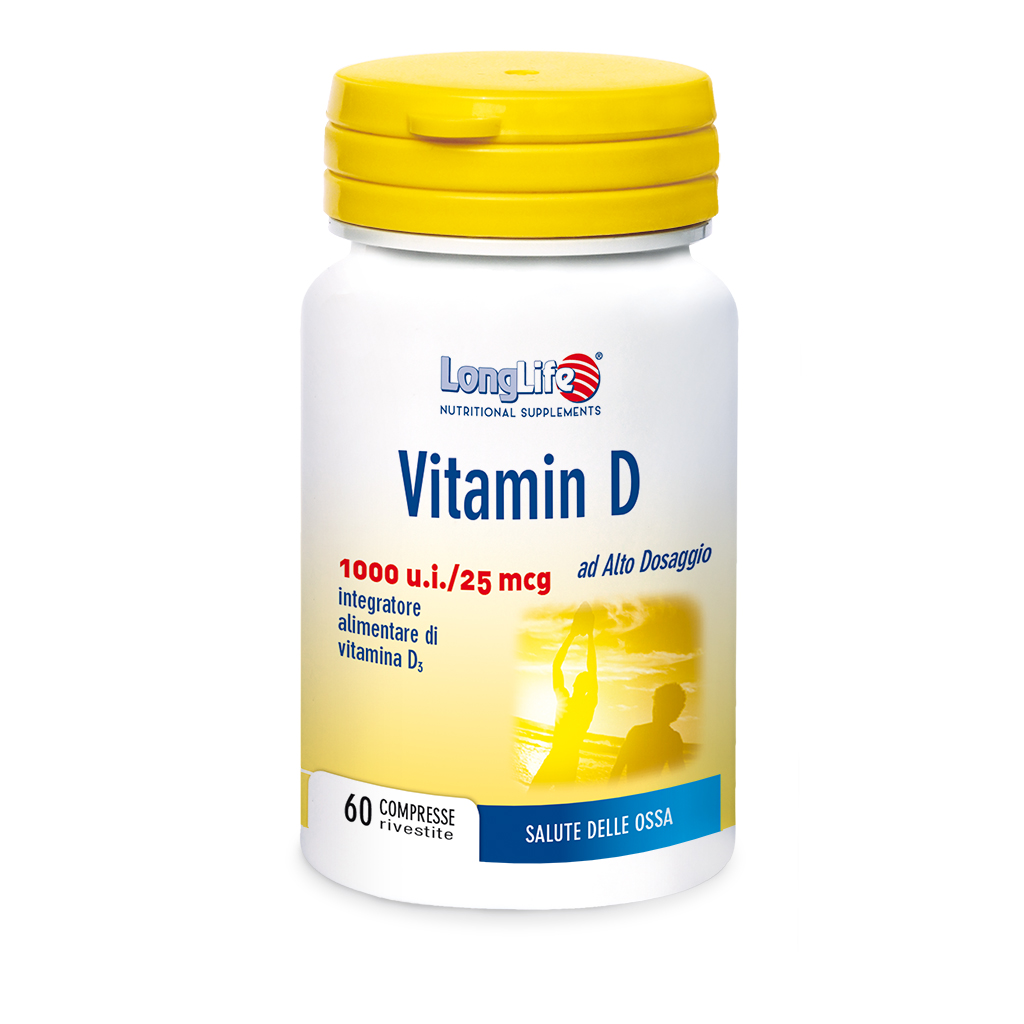 LongLife Vitamina D 1000 U.I. Integratore Ossa 60 Compresse
