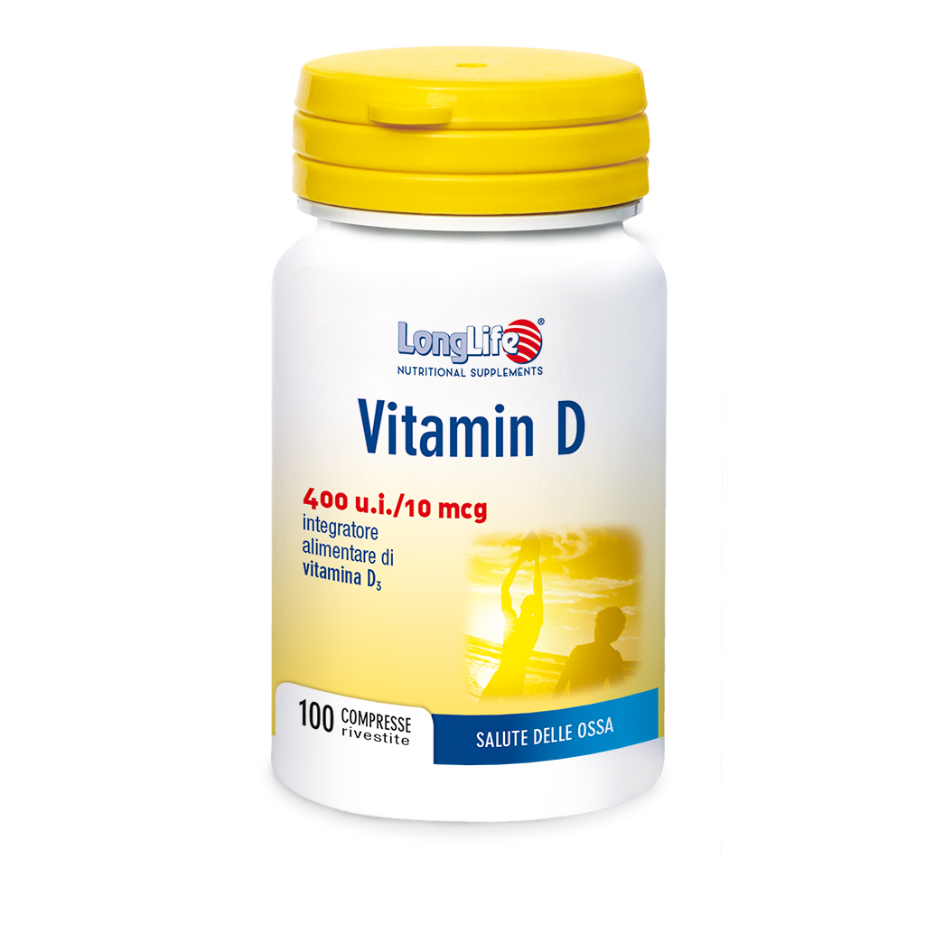 LongLife Vitamina D 400 U.I. Integratore Ossa 100 Compresse