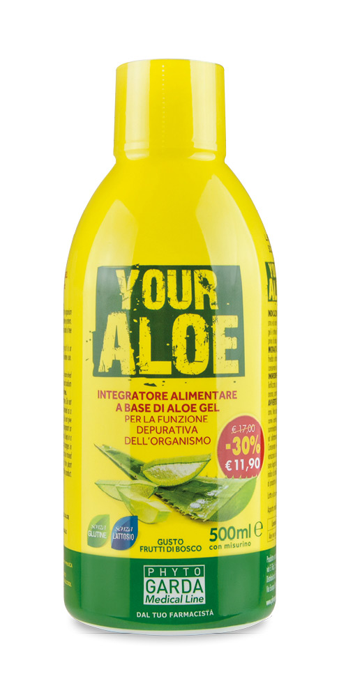 Phyto Garda Aloe Vera Succo Depurativo Integratore 500 ml