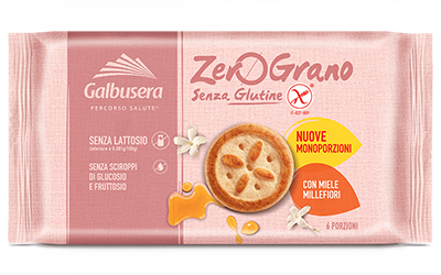 Galbusera ZeroGrano Frollini Con Miele Millefiori Senza Glutine 260 g