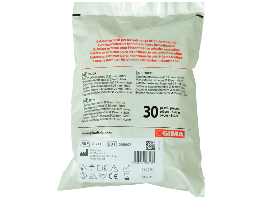 Catetere Esterno Uomo Lattice - Diam 35 Mm (Conf. 30 Pz.)