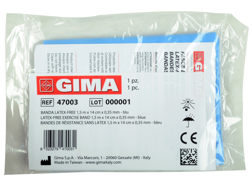 Banda Latex-Free 1,5 M X 14 Cm X 0,35 Mm - Blu