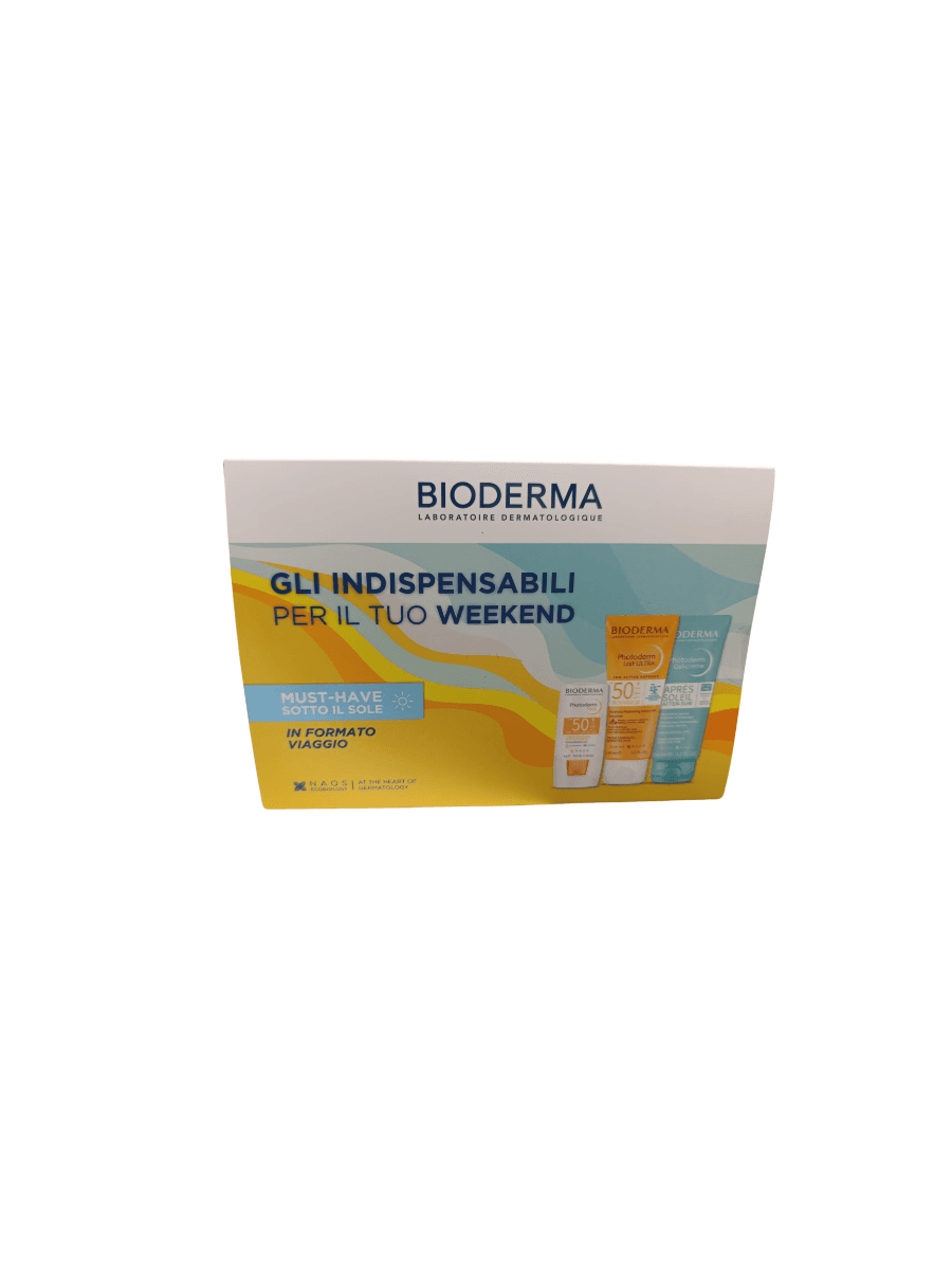 Bioderma travel kit i love the sun 2025 photoderm stick 8 g + photoderm lait ultra spf50+ 100 ml + photoderm gel creme apres soleil 100 ml