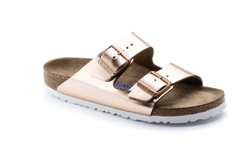 Birkenstock Arizona Birko Flor doppio cinturino - colore rame metallico - misura 37