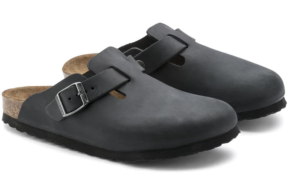 Birkenstock Boston pelle oliata nera - misura 37