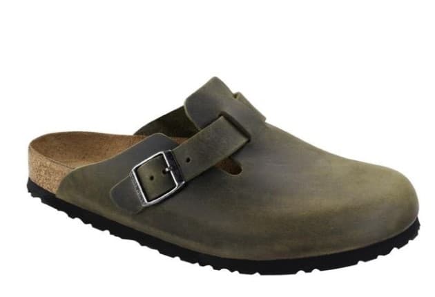 Birkenstock Boston pelle oliata verde - misura 39