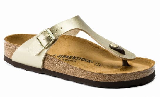 Birkenstock infradito classico Gizeh - color oro - misura 38