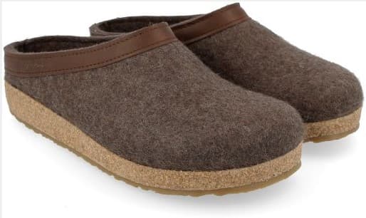 Clogs Haflinger in feltro marrone - ciabatta misura 43