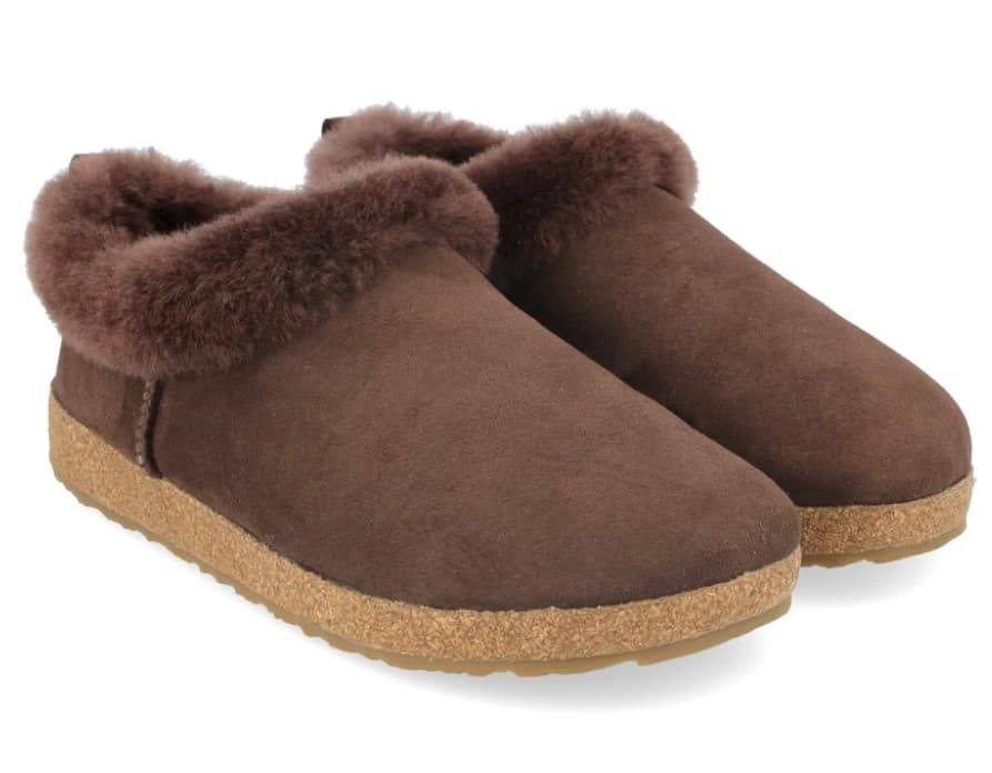 Scarpa Haflinger iceland kaffee lammfell pelle numero 38