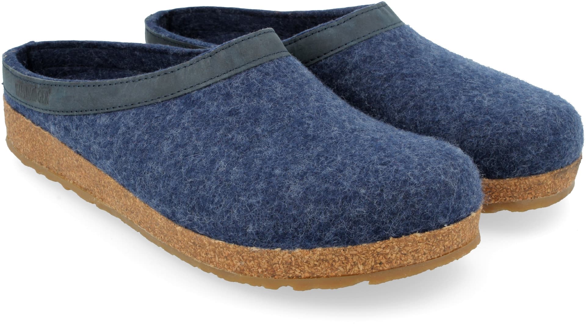 Clogs Haflinger in feltro colore jeans - ciabatta misura 47