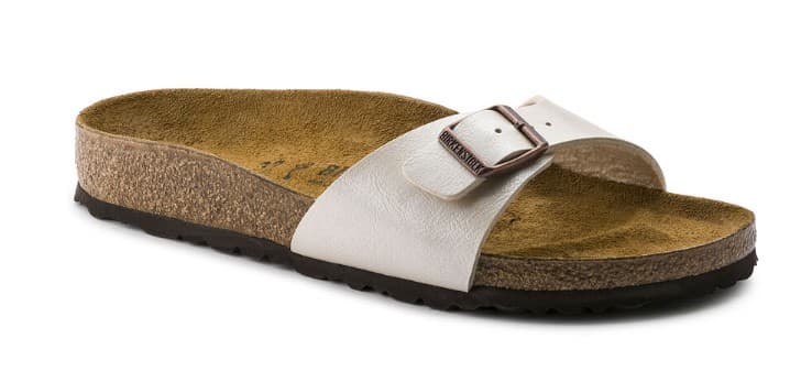 Birkenstock Madrid Birko flor, colore perla bianca - misura 38