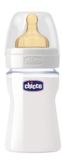 CHICCO BIBERON WELL BEING IN VETRO NON DECORATORATO DA 150 ML NORMAL LATTICE