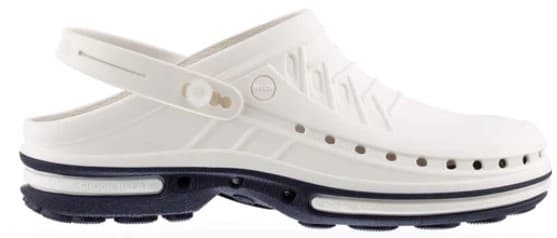 ZOCCOLI WOCK CLOG IN GOMMA BICOLORE BIANCO/BLU 41/42 1 PAIO