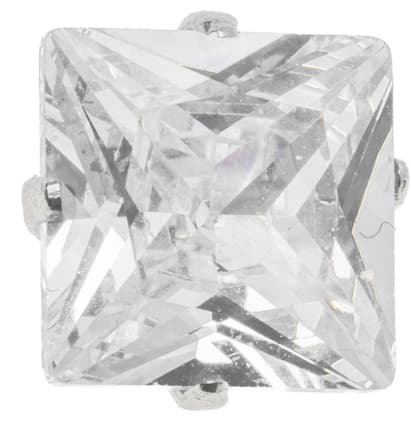 Orecchino Zircone Quad Bianco 6