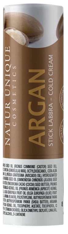 Natur Unique Stick per Labbra Argan Lenitivo Aroma Pesca, 4ml
