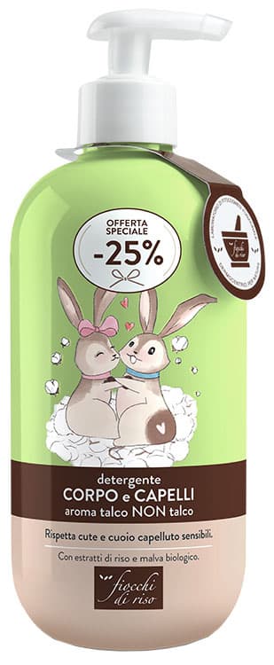 Fiocchi Di Riso Detergente Capelli E Corpo Talco 400 Ml Special New