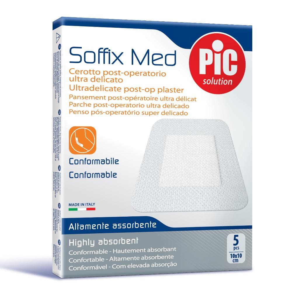 Cerotto Pic Soffix Med In Tnt Con Tampone Centrale Assorbente Sterile 10x25cm 1 Pezzo