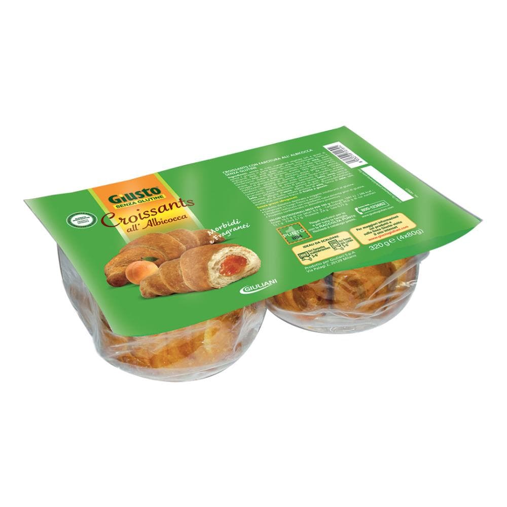 Giusto Croissant Albicocca Cornetti Senza Glutine