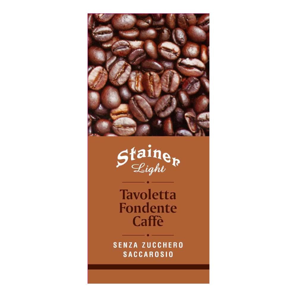 STAINER TAVOLETTA DI CIOCCOLATO AL CAFFE' SENZA ZUCCHERO E SENZA GLUTINE 50 G
