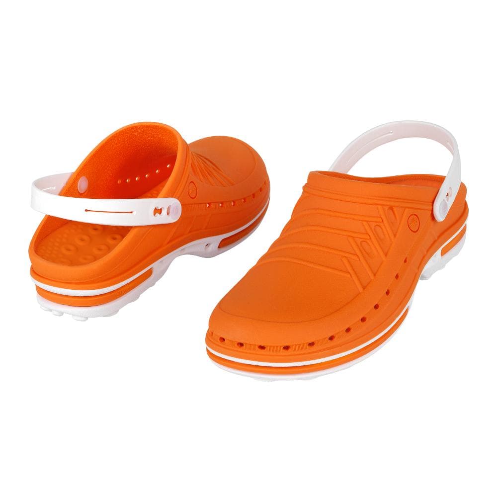 WOCK CLOG ARANCIO/BIANCO 45/46