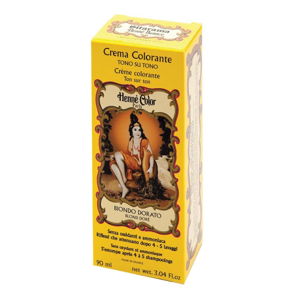 Henne nuance biondo dorato crema henne color crema colorante pronta all'uso