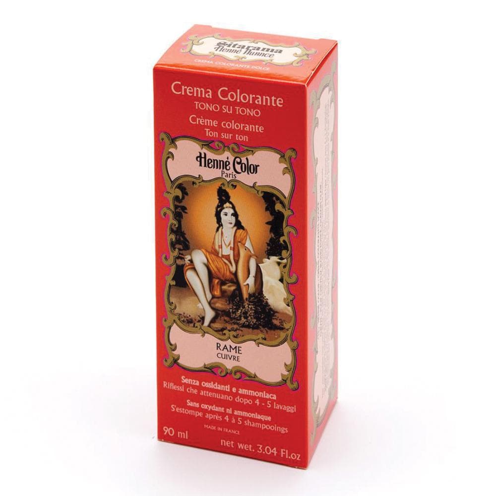 Henne nuance rosso rame naturale cuivre crema henne color crema colorante pronta all'uso