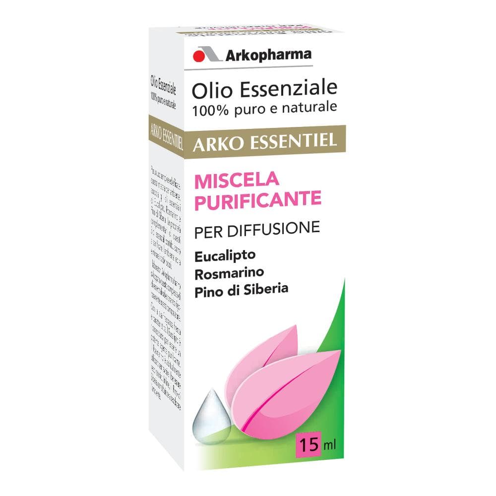 Arkopharma Miscela Purificante Diffusione Oli Essenziali Profumatore 15 ml