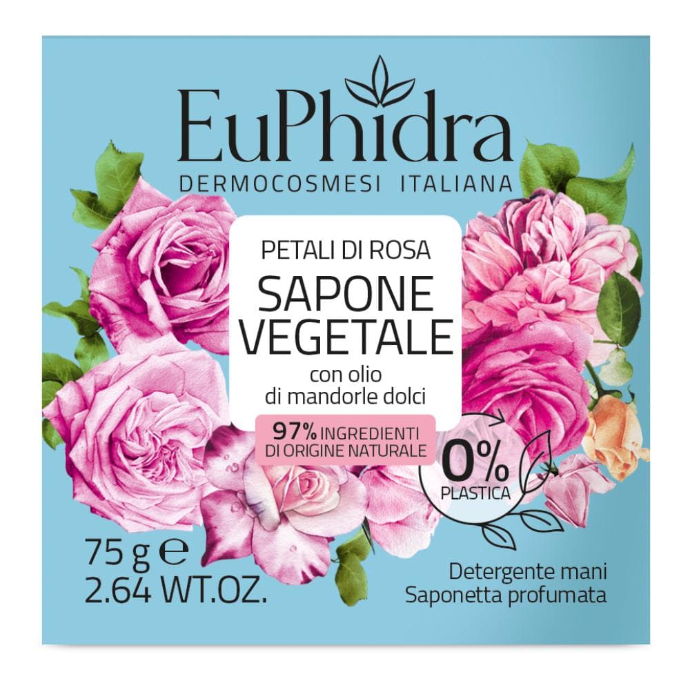 Euphidra Saponetta Vegetale Petali Di Rosa 75 G