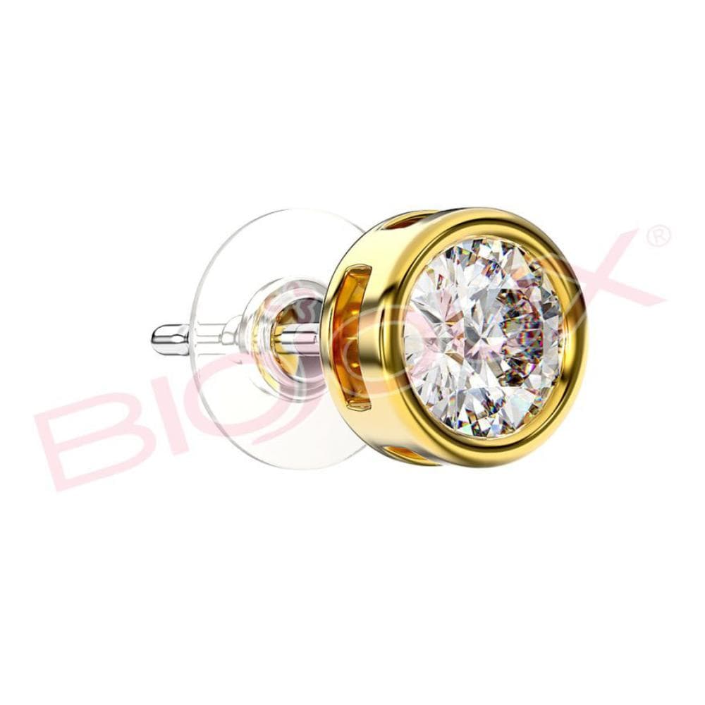 Bjt383 Orecchino Queen Isabel 6 Mm Gold Plated