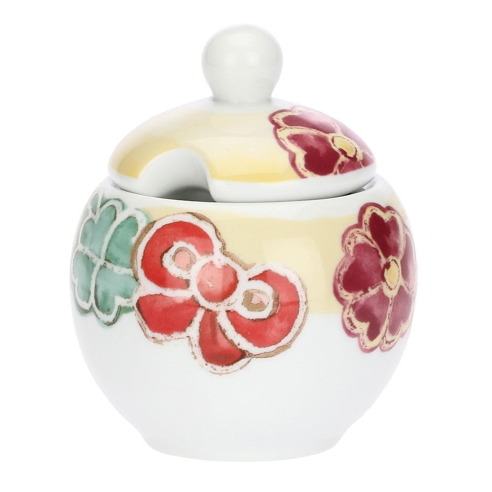THUN Zuccheriera Contenitore in Ceramica Decorata per Zucchero Collezione Casa