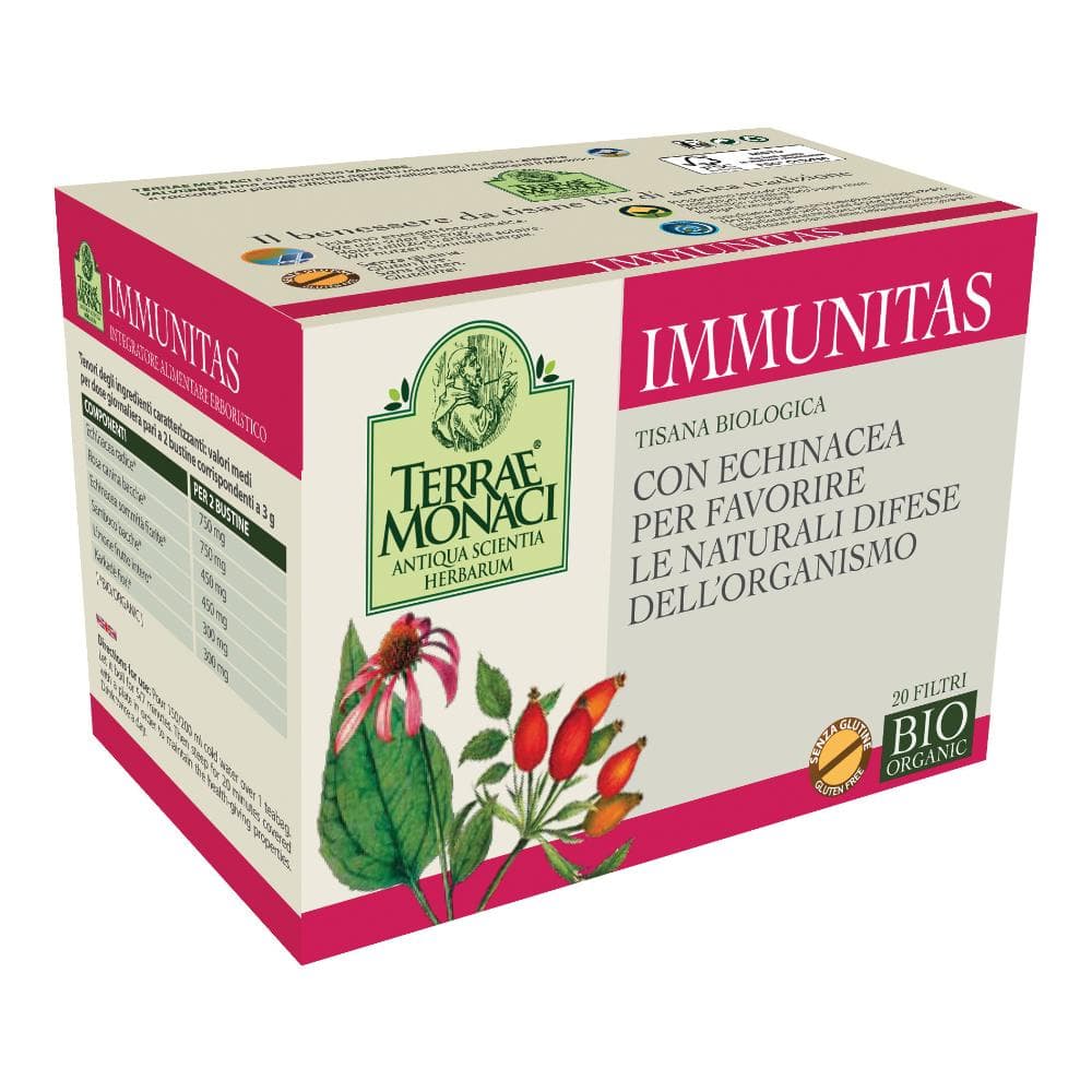 TERRAE MONACI IMMUNITAS TISANA BIO 20 FILTRI DA 1,5 G
