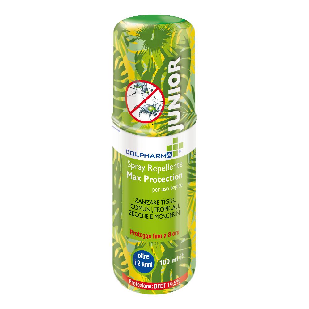 Colpharma Spray Repellente Max Protection Zanzare e Zecche Bambini, 100ml