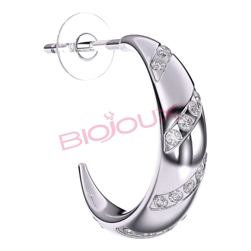 BJT209 ORECCHINI ADELAIDE HEART STAINLESS STEEL