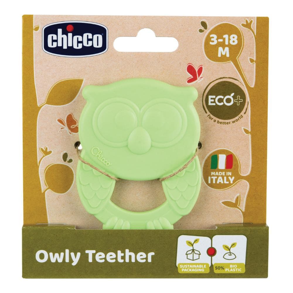 Chicco Massaggiagengive in Plastica Morbida Forma Gufetto 1 Pezzo