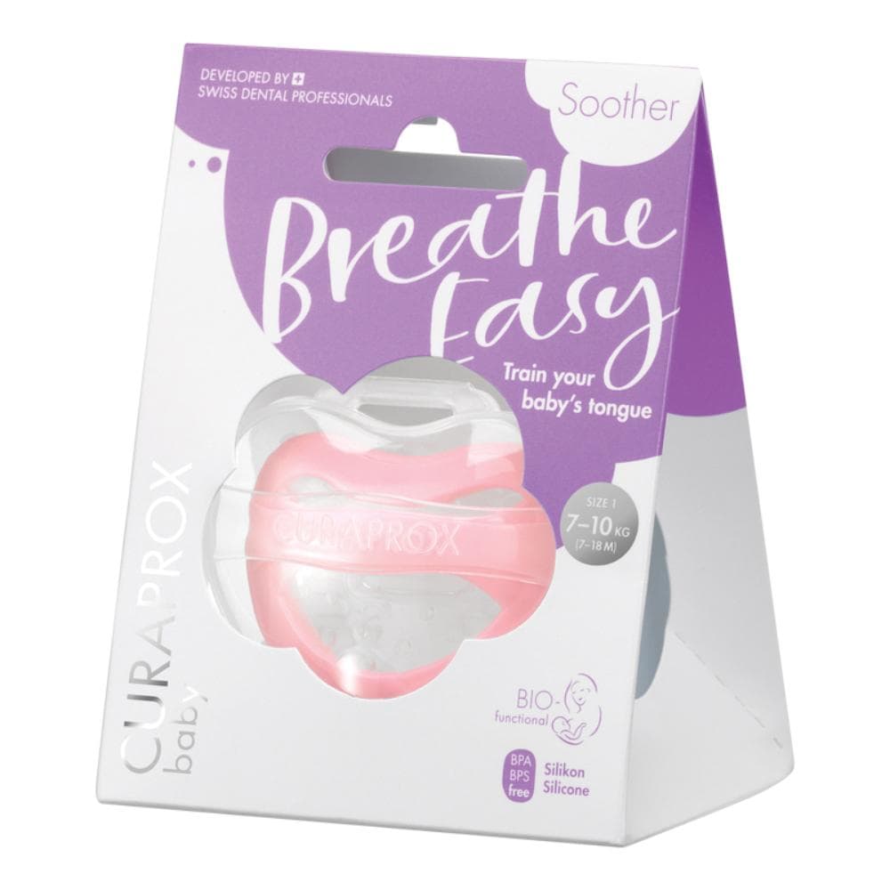 Curaprox Baby Succhietto Taglia 1 7-10kg Colore Rosa, 1 Pezzo