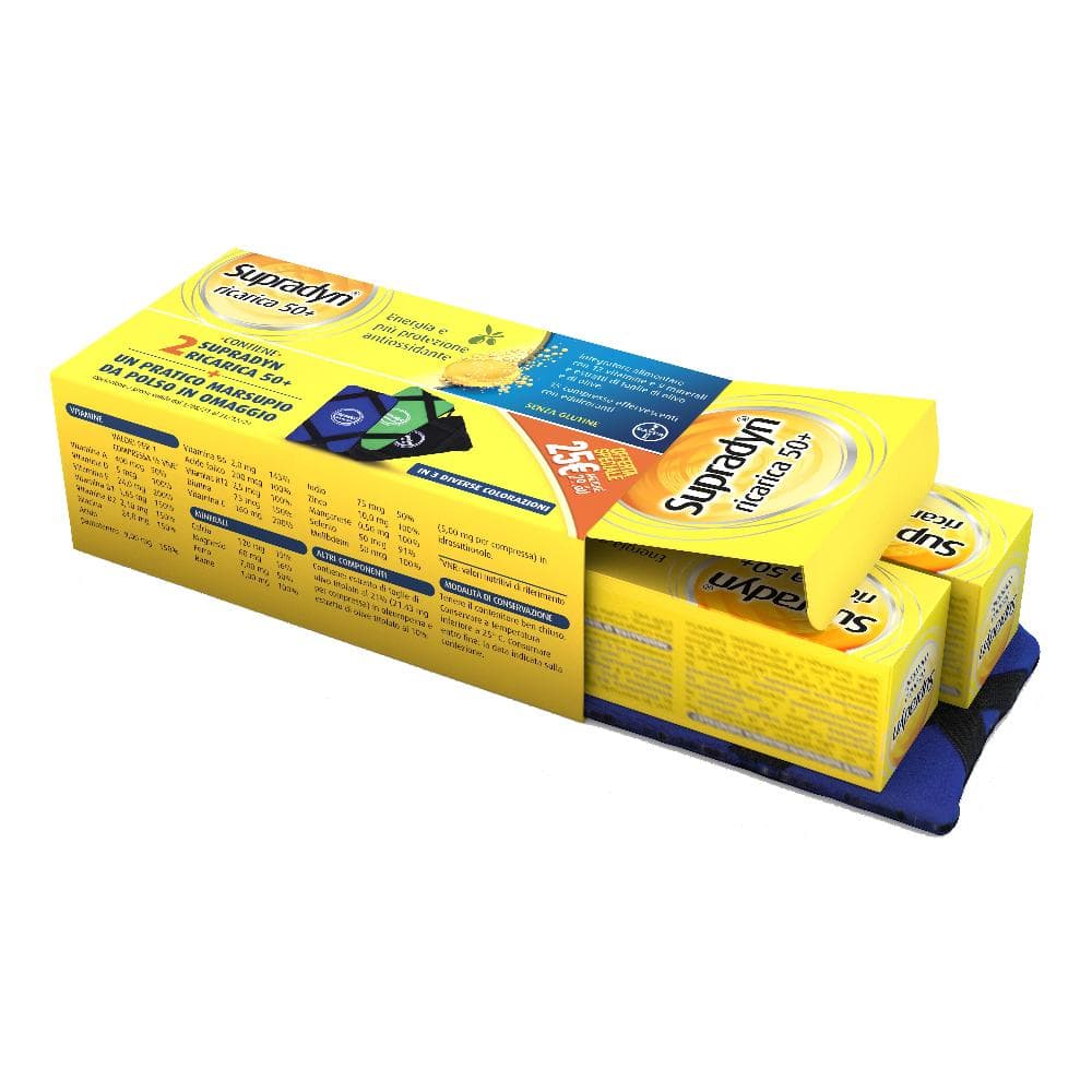 Supradyn Ricarica 50+ 15 compresse effervescenti duopack + omaggio