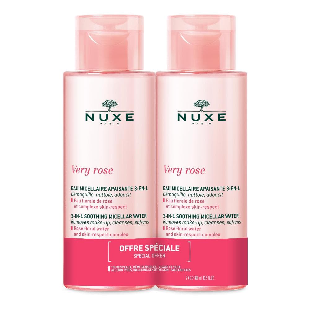 Nuxe Very Rose Duo Acqua Micellare Lenitiva 3 In 1 2x400ml