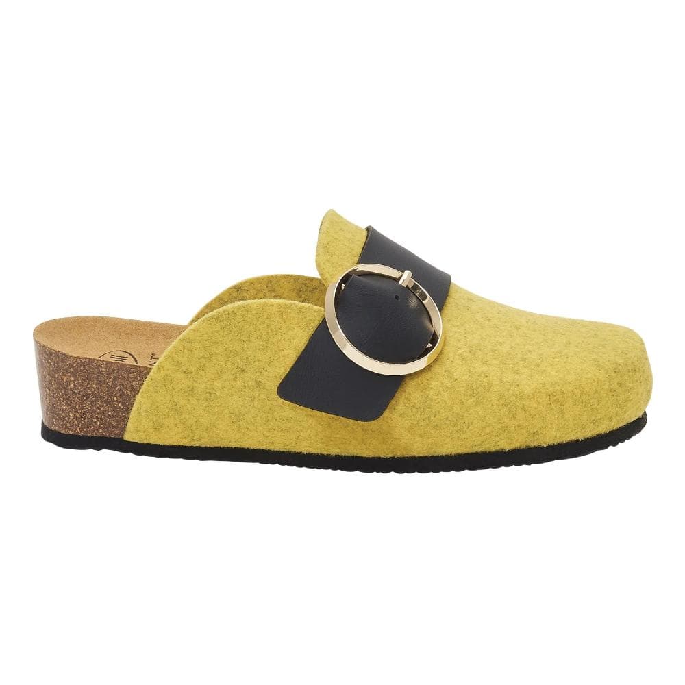 CALZATURA AMALFI CLOG FELT+SYNTHETIC WOMAN YELLOW 40