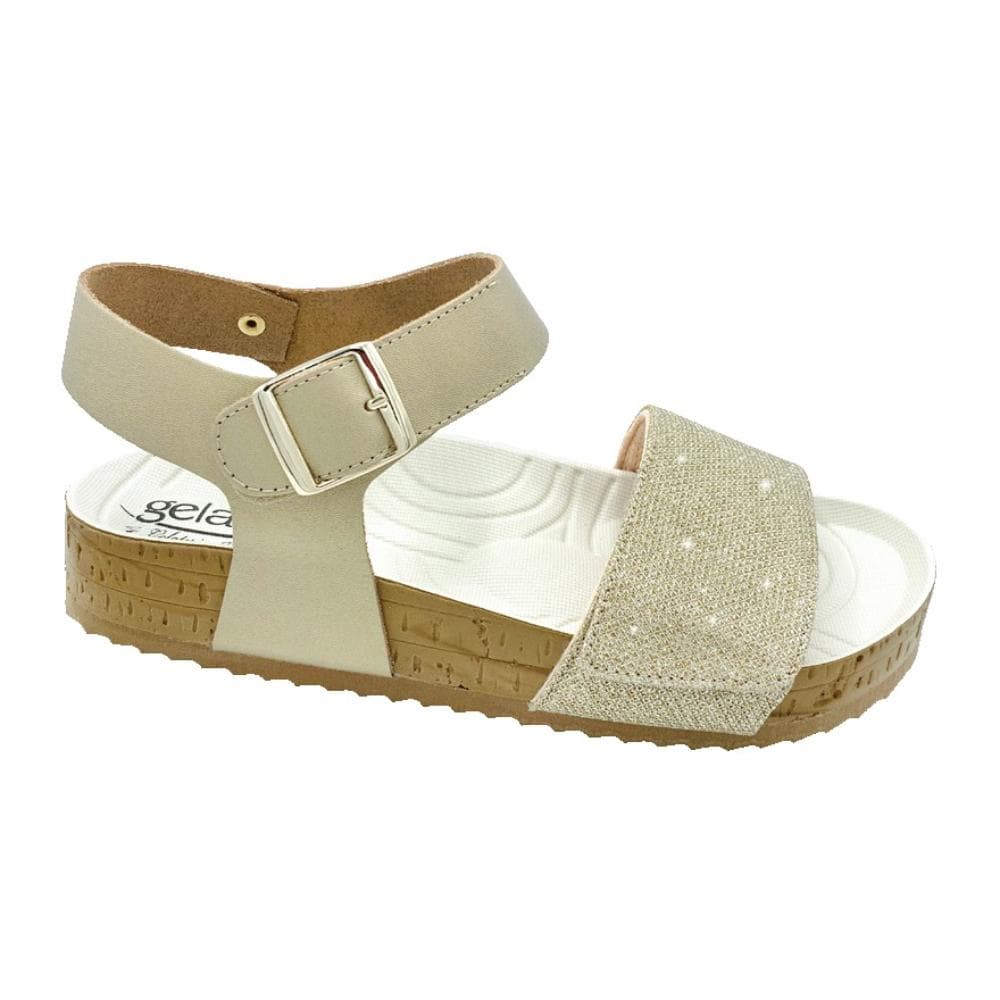 CALZATURA WOODSTOCK SANDAL PLATINO 37/38 PLANTARE INDOSSABILE 1 PAIO